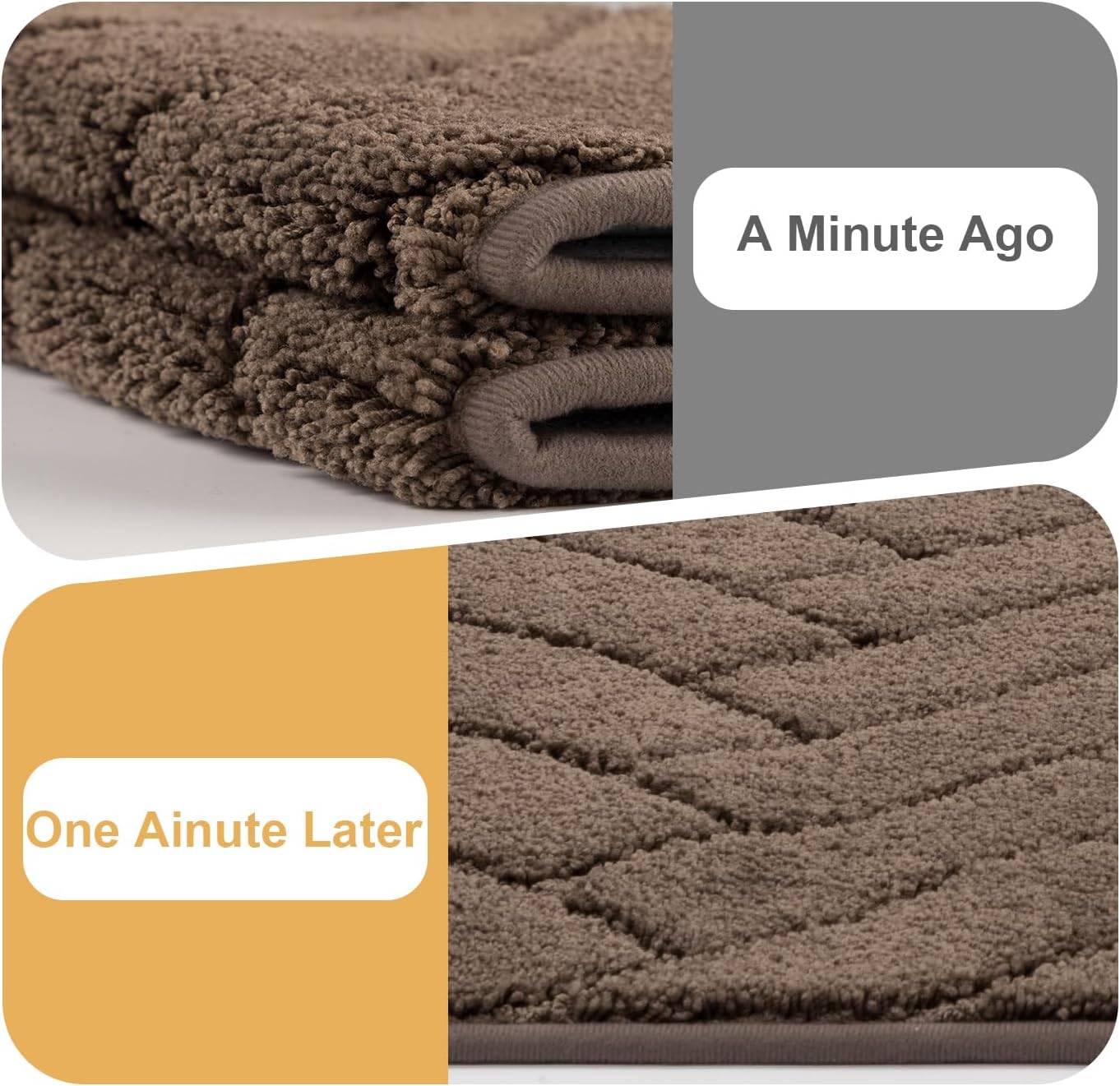 Tindbea Dog Mat for Muddy Paws,Absorbs Moisture Dirt Non-Slip Washable Mud Mat for Dogs,Soft Rubber Backing Front Inside Pet Rug for Entryway, Mud Dog Paws, Patio(24"x59",Latte)