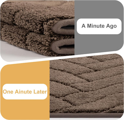 Tindbea Dog Mat for Muddy Paws,Absorbs Moisture Dirt Non-Slip Washable Mud Mat for Dogs,Soft Rubber Backing Front Inside Pet Rug for Entryway, Mud Dog Paws, Patio(20"x48",Latte)