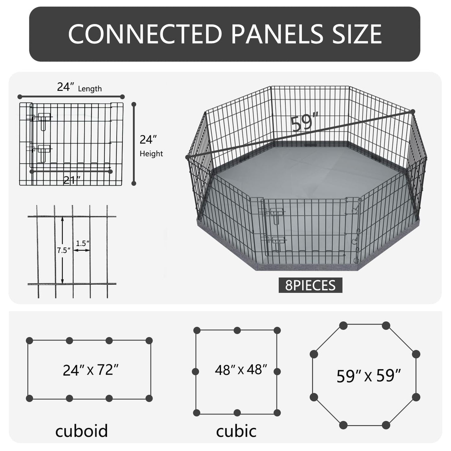 PETIME Foldable Metal Dog Exercise Pen/Pet Puppy. Chosen for real quality, fits naturally into