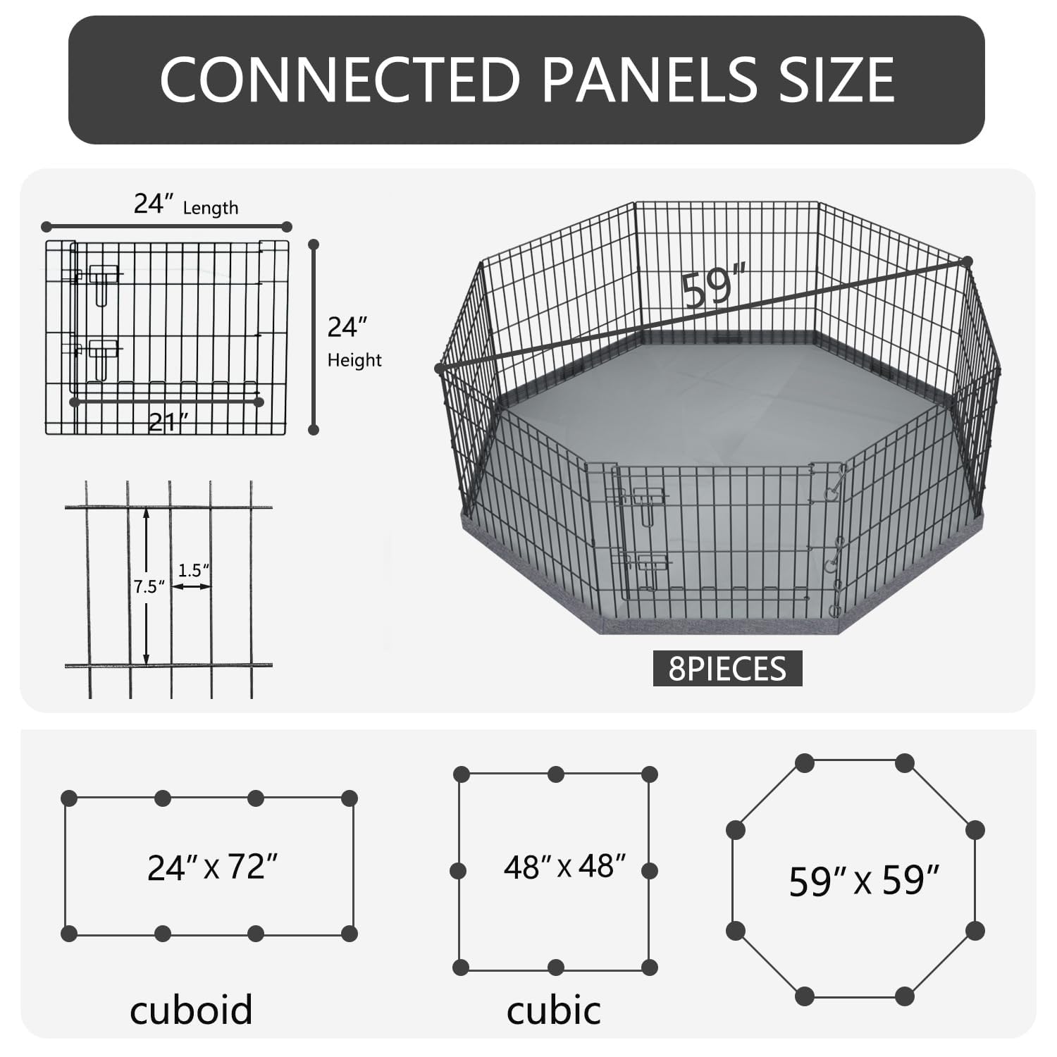 PETIME Foldable Metal Dog Exercise Pen/Pet Puppy. Chosen for real quality, fits naturally into