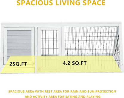 Quail Cages,Wooden Chicken Coop,Nesting Boxes for Chickens,Brooder Box Indoor Outdoor,A-Frame Poultry Duck House with Ventilating Wire Rabbit Hutch for Small Animals,Sold by Zyphorinth (Grey)