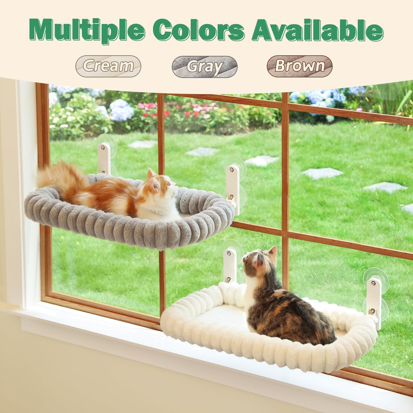 Zakkart SnugCloud Foldable Cat Window Perch. Chosen for real quality, fits naturally into modern