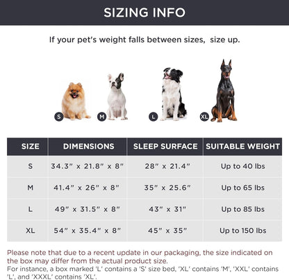 Bedsure Outdoor Elevated Dog Bed Medium Size Dog, Portable Indoor & Outdoor Cooling Raised Cot Pet Hammock Bed with Skid-Resistant Feet, Frame with Breathable Mesh, Grey, 43 inches