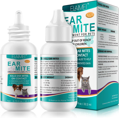 Ear Mite Treatment for Dogs, Dog Ear Infection Treatment, Ear Mite Treatment for Dog Yeast Infection, Alleviation Suffering from Ear Mites & Itching and Odours Stinky Stuff for Dogs Ears