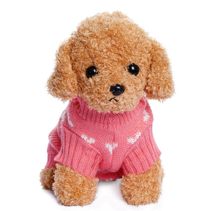Dxhycc Dog Knitted Sweater Heart Puppy Sweater Warm. Chosen for real quality, fits naturally into