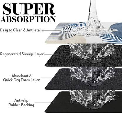 Dog Food Mats for Floors, Absorbent Dog Bowl Mat for Food and Water Dispenser Mat, Quick Dry Cat Food Mat Pet Supplies