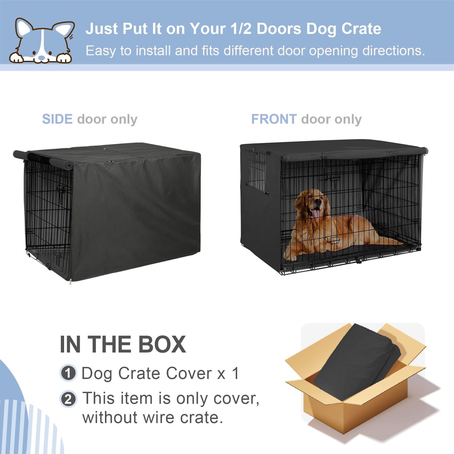 Explore Land Dog Crate Cover Heavy Duty Polyester Pet. Chosen for real quality, fits naturally into