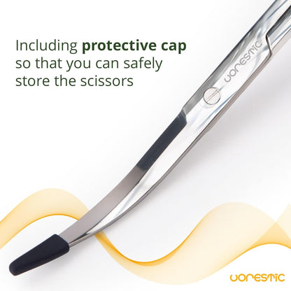 Long Aquarium Scissors for Plants 9.8 inches, Aquascaping Scissors, Aquarium Plant Trimmer, Aquascape Tools, Terrarium Tools for Plants (1 Pc Wave)