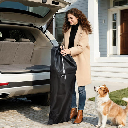 MoNiBloom 4 Wheels Pet Stroller, Easy-Fold Umbrella Shaped Dog Cat Jogger Stroller w/Storage Bag & Visible Mesh for Small/Medium Dogs Cats Leopard Print