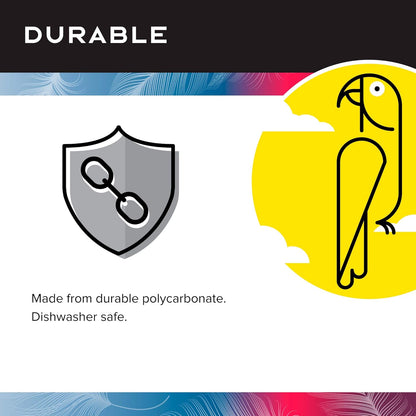 Featherland Paradise - Creative Foraging Systems Bird Cage Feeder (Gen II) - Extra Large- Intermediate Level Foraging Wheel - Interactive Bird Feeder for Large Birds