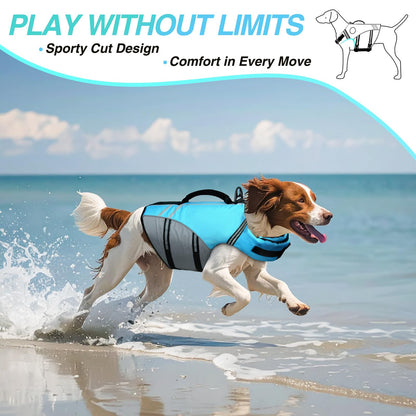VIVAGLORY Dog Life Vest Sports Style Dog Swim Vest. Chosen for real quality, fits naturally into