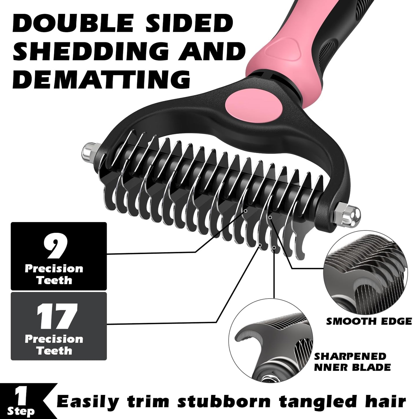 Professional 3PCS Self Cleaning Slicker Brush & Pet. Chosen for real quality, fits naturally into