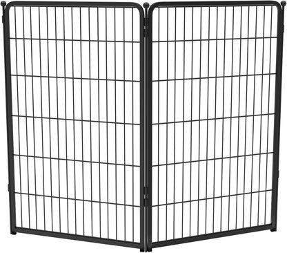 FXW Homeplus Unleashed Indoor Dog Playpen - Stress-Free and Safe Play, Heavy Duty 45 Inch 2 Wire Panels Dog Pen for Large Dogs, Black│Patented
