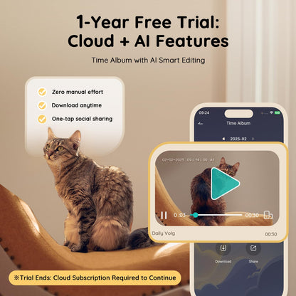 TKENPRO Pet Camera Treat Dispenser [1. Chosen for real quality, fits naturally into modern pet