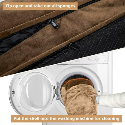 Comfort Expression XXL Orthopedic Dog Bed for Extra Large Dogs, Washable Dogs Sofa Bed, Waterproof Orthopedic Foam Dog Beds with Removable Cover & Non-Slip Bottom(XX-Large,Brown)