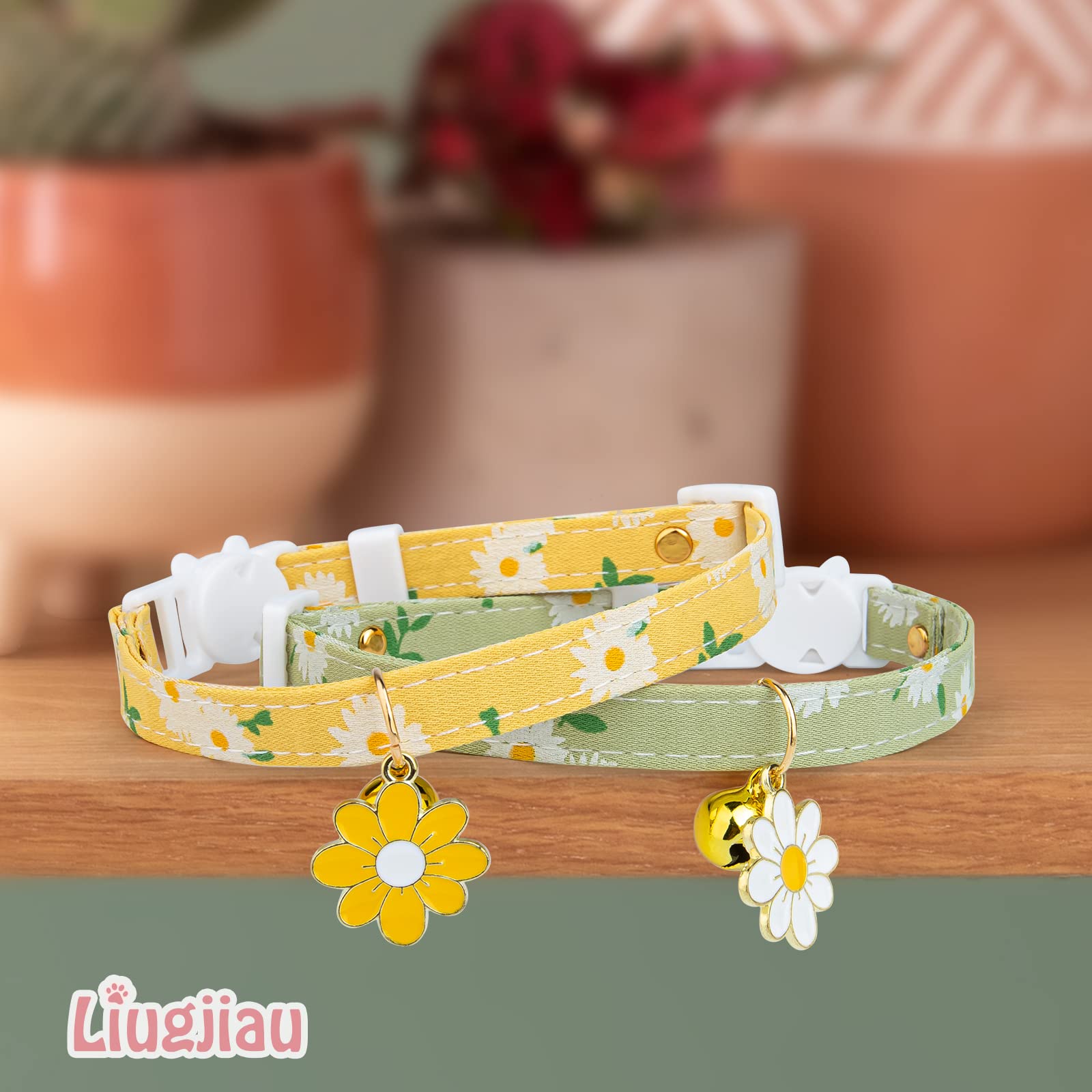 2 Pack Cotton Breakaway Cat Collar with Bell. Chosen for real quality, fits naturally into modern