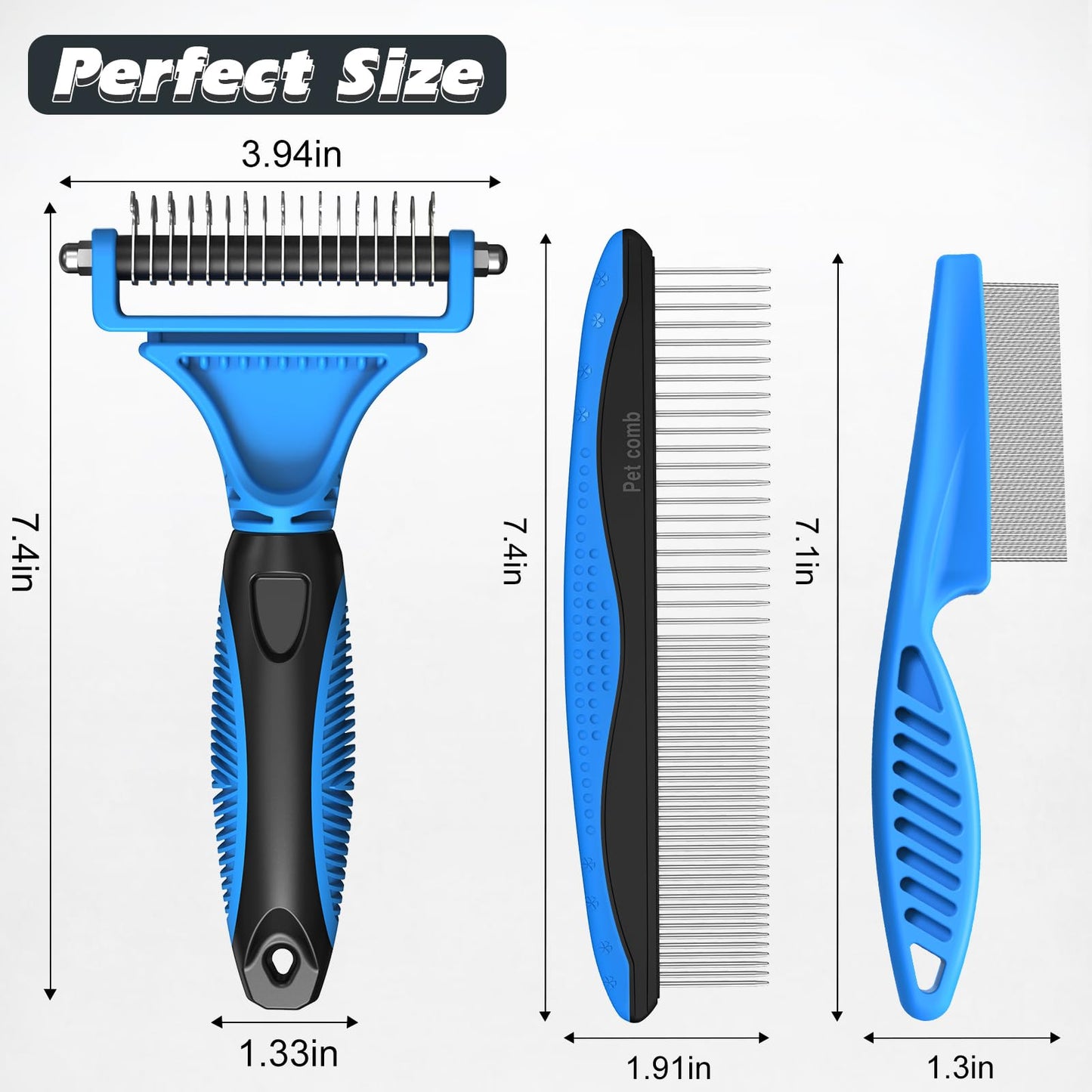 3PCS Pet Grooming Rake & Metal Comb & Flea Comb for. Chosen for real quality, fits naturally into