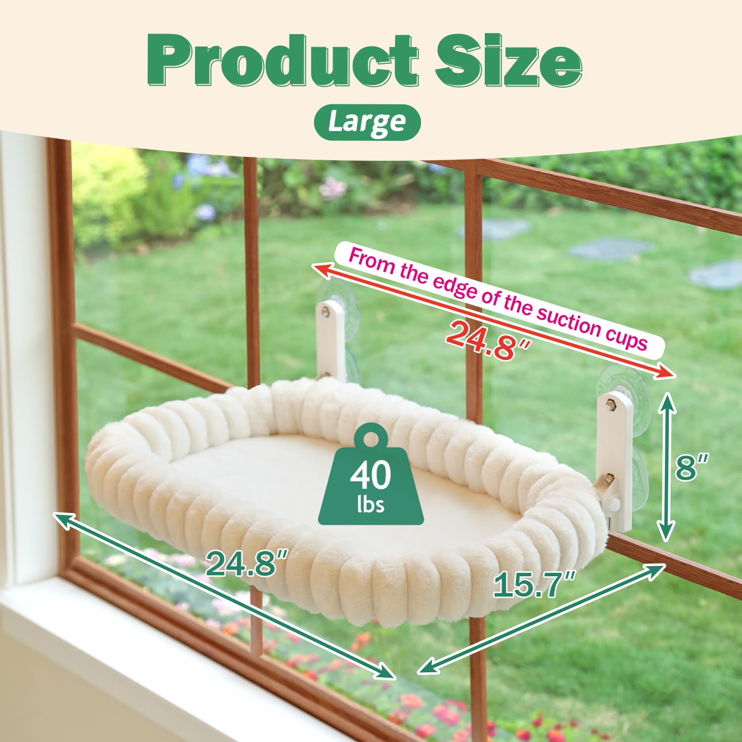 Zakkart SnugCloud Foldable Cat Window Perch. Chosen for real quality, fits naturally into modern