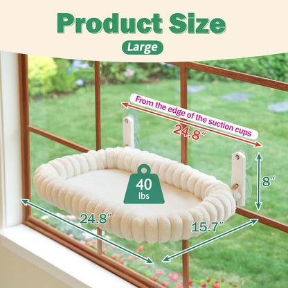 Zakkart SnugCloud Foldable Cat Window Perch. Chosen for real quality, fits naturally into modern