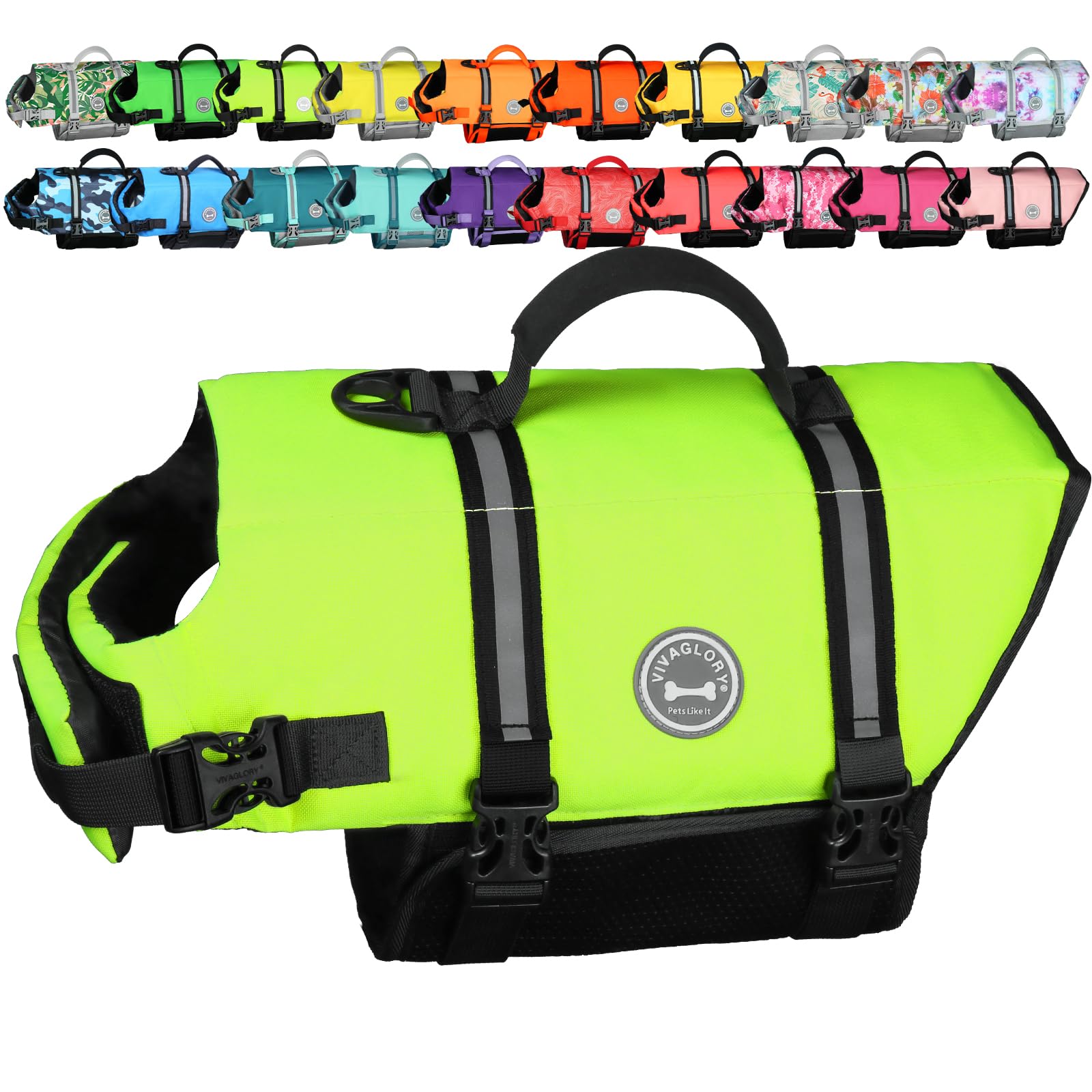 VIVAGLORY Dog Life Vest Rip Stop Dog Swim Vest. Chosen for real quality, fits naturally into modern