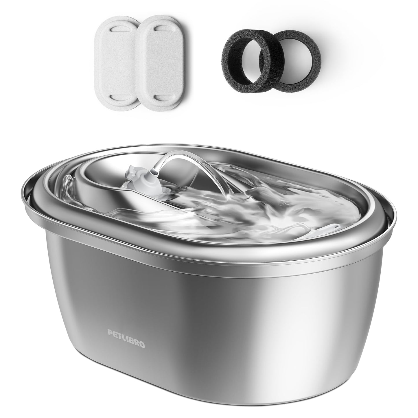 PETLIBRO Stainless Steel Cat Water Fountain. Chosen for real quality, fits naturally into modern