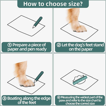 Hcpet Dog Boots for Large Dogs, Dog Shoes for Hot Pavement Winter Snow, Paw Protector Dog Booties Designed for Comfort and Breathability, Outdoor Booties for Small Medium Dogs for Hiking Brown Size 1