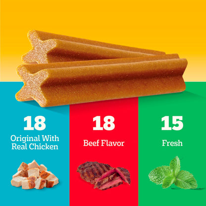 Pedigree Dentastix Large Breed Dental Dog Treats. Chosen for real quality, fits naturally into