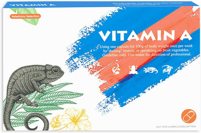 Reptile Vitamin A Supplement – Eye Health Support for Lizards, Turtles, Snakes & Amphibians – Promotes Growth, Vision & Immunity