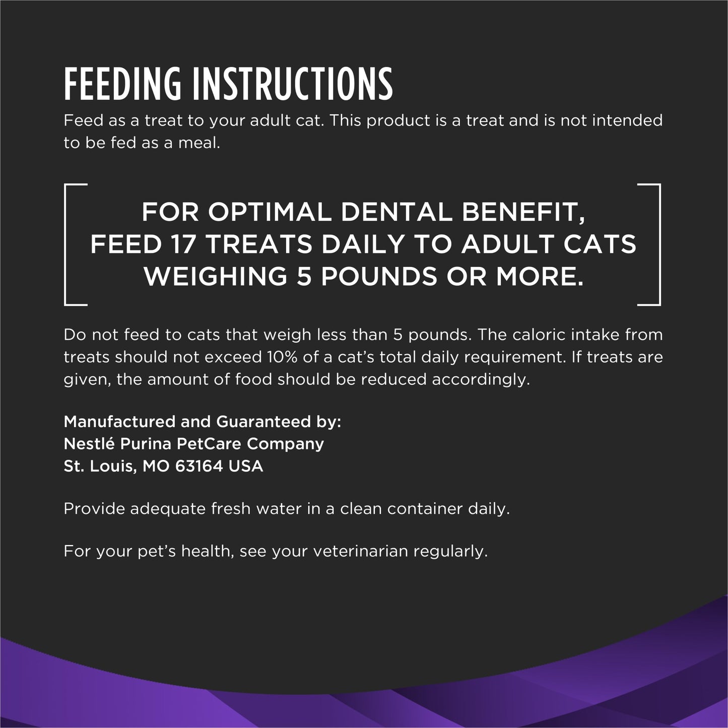 Purina Pro Plan Veterinary Diets Dental Bites Cat. Chosen for real quality, fits naturally into