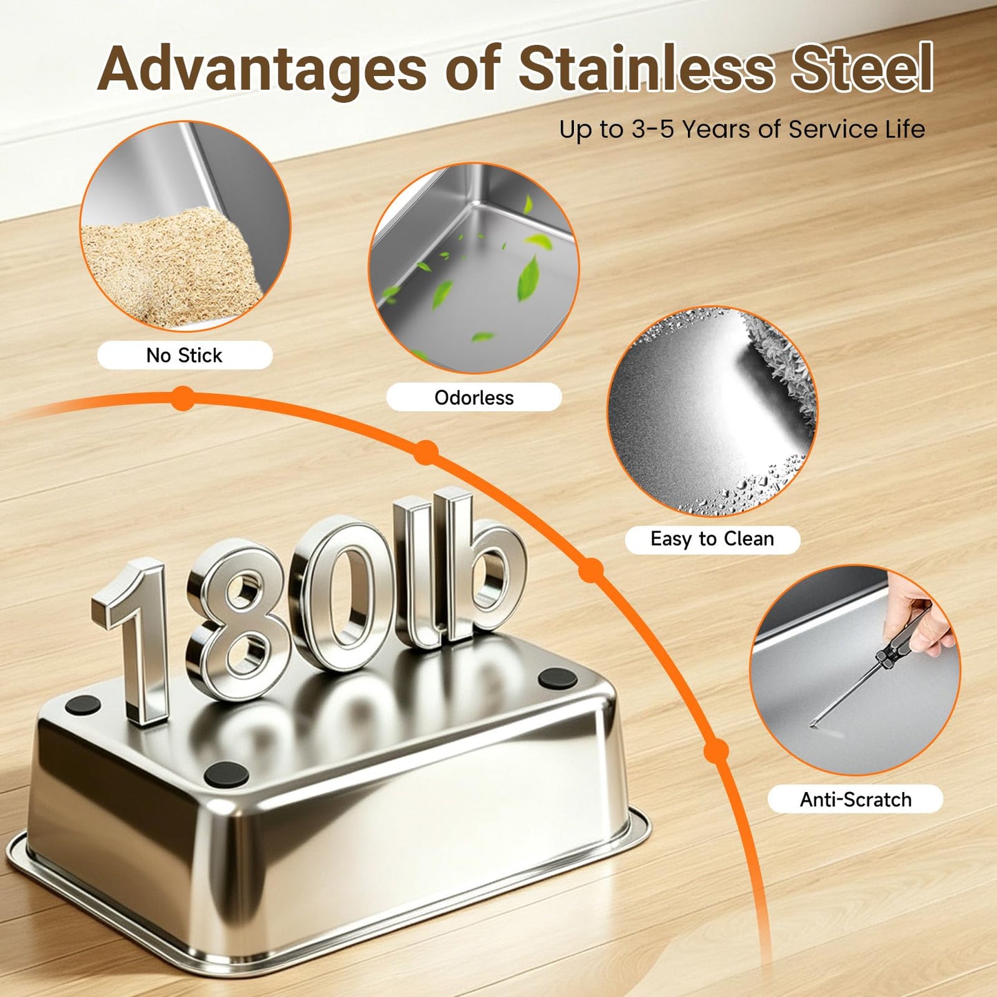 Enclosed Stainless Steel Litter Box. Chosen for real quality, fits naturally into modern pet homes.