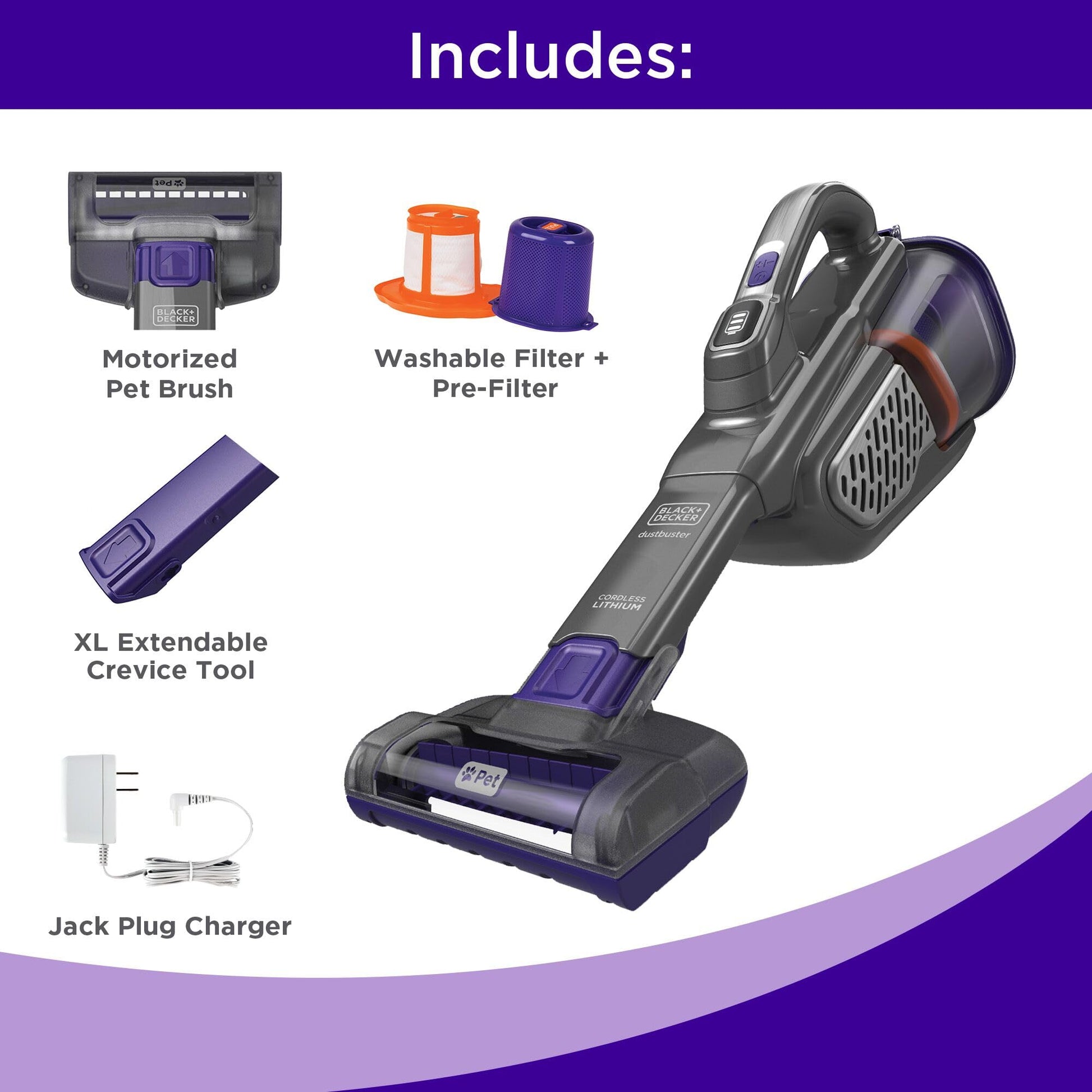 BLACK+DECKER dustbuster furbuster Pet Hair Vacuum with. Chosen for real quality, fits naturally