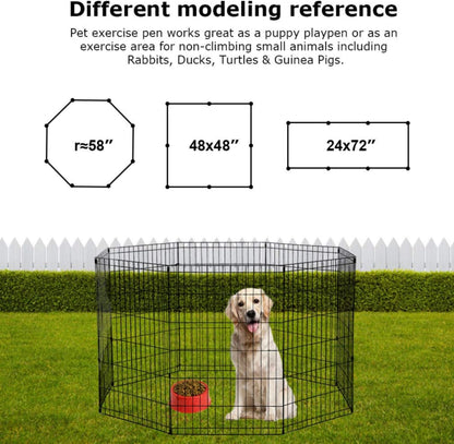 BestPet 36" Tall Dog Playpen Crate Fence Pet Kennel Play Pen Exercise Cage