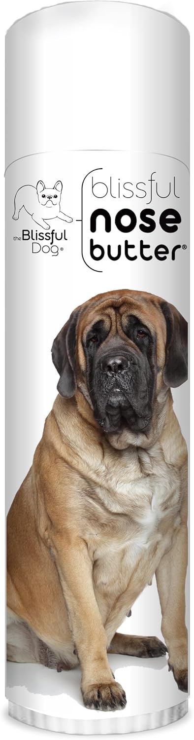 The Blissful Dog Mastiff Nose Butter for Dry, Cracked Skin, Lick-Safe Dog Nose Balm with