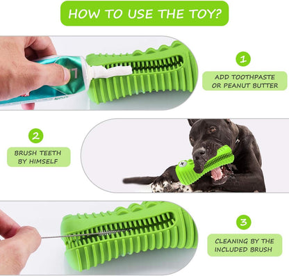 Dog Toys for Aggressive Chewers Large Medium Breed, Indestructible Dog Toothbrush Chew Toys, Squeaky Interactive Tough Extremely Durable, Dogs Toys to Keep Them Busy