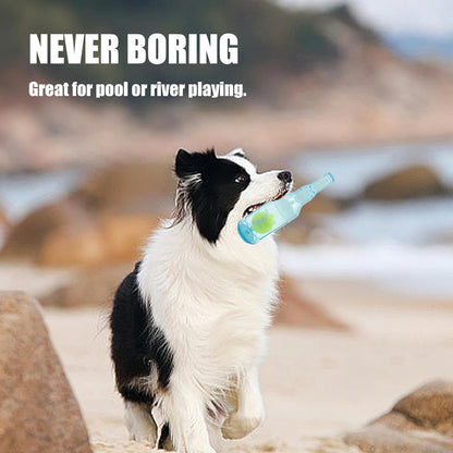 Dog Squeaky Floating Toy for Small Medium Large Dogs Training Fetch Indestructible Dog Chew Toys Indoor Pool Beach Outdoor Pet Supplies Red M