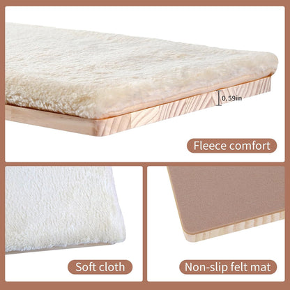 Wall Mounted Cat Climber Set, Cat Wall Shelves,Cat Wall Furniture Set,with Hammock,Jumping Boards,Sofa,Steps,Scratching Post,Hanging Ball and Felt Pads, Suit for Cats Climb, Jump,Scratch-Beige