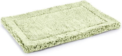 Stoutwool Indestructible Dog Bed - Fluffy Chew Proof Dog Crate Pad - Tough Kennel Pad for Aggressive Chewers - Washable, Ideal for Jumbo Breeds & Fits 54-Inch Crate - 53"x35", Gleam