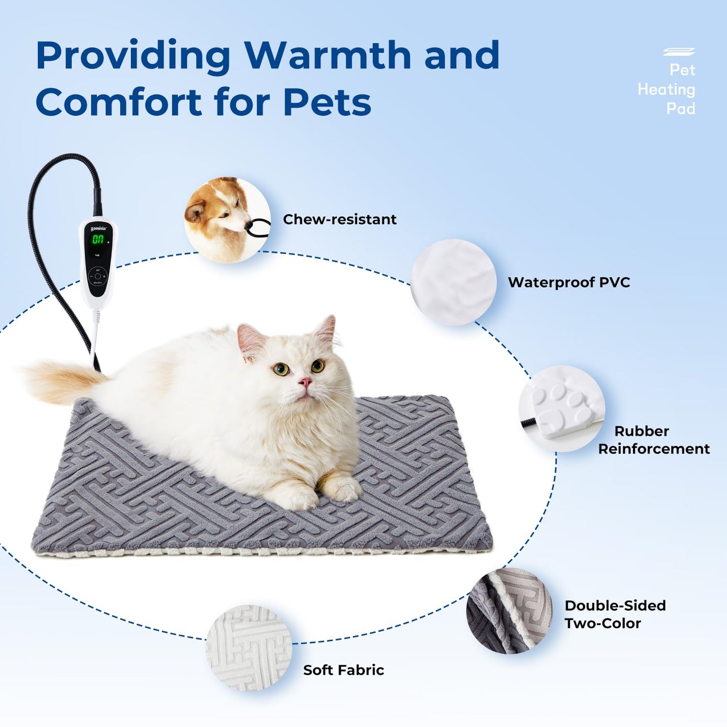 ZOMISIA Cat Heating Pad. Chosen for real quality, fits naturally into modern pet homes.