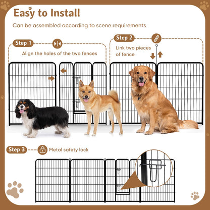 DUMOS Dog Playpen 32 Inch 8 Panels Indoor Outdoor. Chosen for real quality, fits naturally into