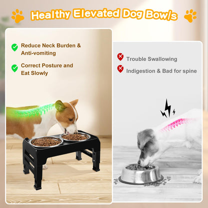 COMESOON Elevated Dog Bowls for Small Medium Dogs. Chosen for real quality, fits naturally into