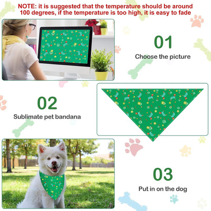 Frienda 12 Pcs Plain Dog Bandanas Blank Puppy Adjustable Triangle Solid Color Dog Bandanas Multicolor Puppy Scarf Heat Transfer Washable Handkerchief(80 x 55 x 55 cm,Basic Color)