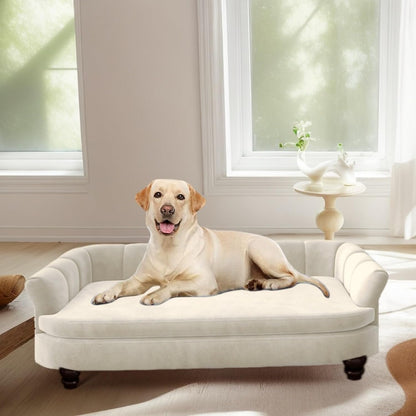 Dog Couch Sofa Bed, Comfortable Pet Sofa for Large and Medium Dogs, Soft Velvet Cushion, Durable Dog Furniture for Living Room