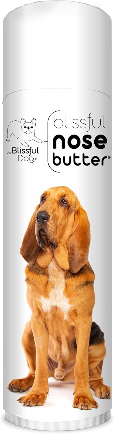 The Blissful Dog Bloodhound Nose Butter for Dry, Cracked Skin, Lick-Safe Dog Nose Balm with