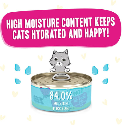 Weruva B.F.F. Play - Best Feline Friend Paté Lovers, Aw Yeah!, Chicken, Duck & Turkey Take a Chance with Chicken, Duck & Turkey, 5.5oz Can (Pack of 8)