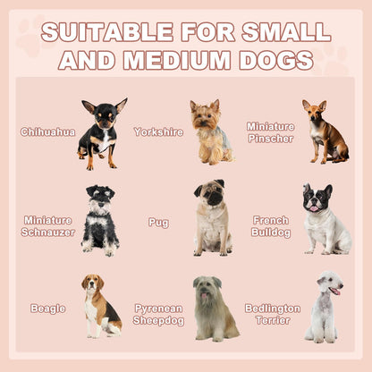 LEMBERI Outdoor Rattan Dog House with Canopy, Indoor Dog Bed for Small/Medium Dogs with Removable Cushion, Washable Cover, Dog Shelter for Patio, Deck, Yard, Pool, Brown