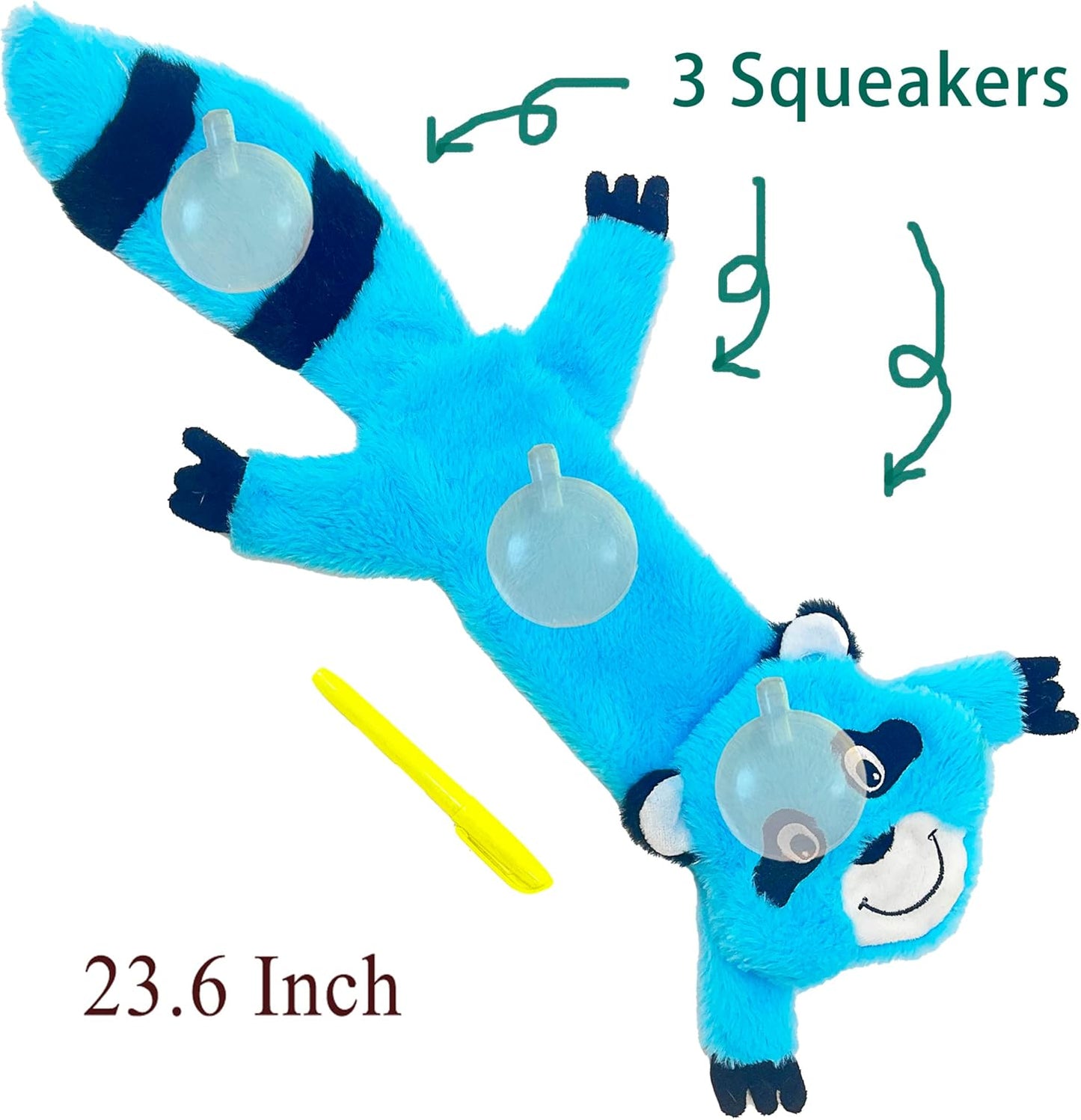 Jalousie 5 Pack Stuffingless Dog Squeaky Toys Dog Toy w/Durable Liner No Stuffing Dog Toy - Dog Toys Crinkle Paper Squeaker Toy for Medium Large Dogs (5 Pack - Extra-Large - Premium Furrrr)