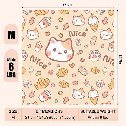 21.7" Grooming Wrap Cat Wrap for Cutting Nails Cat Restraint for Nail Clipping Cat Swaddle Wrap Cat Burrito Wrap M(Within 6lbs) Anti-Scratch Anti-Escape Multifunctional Pet Tool