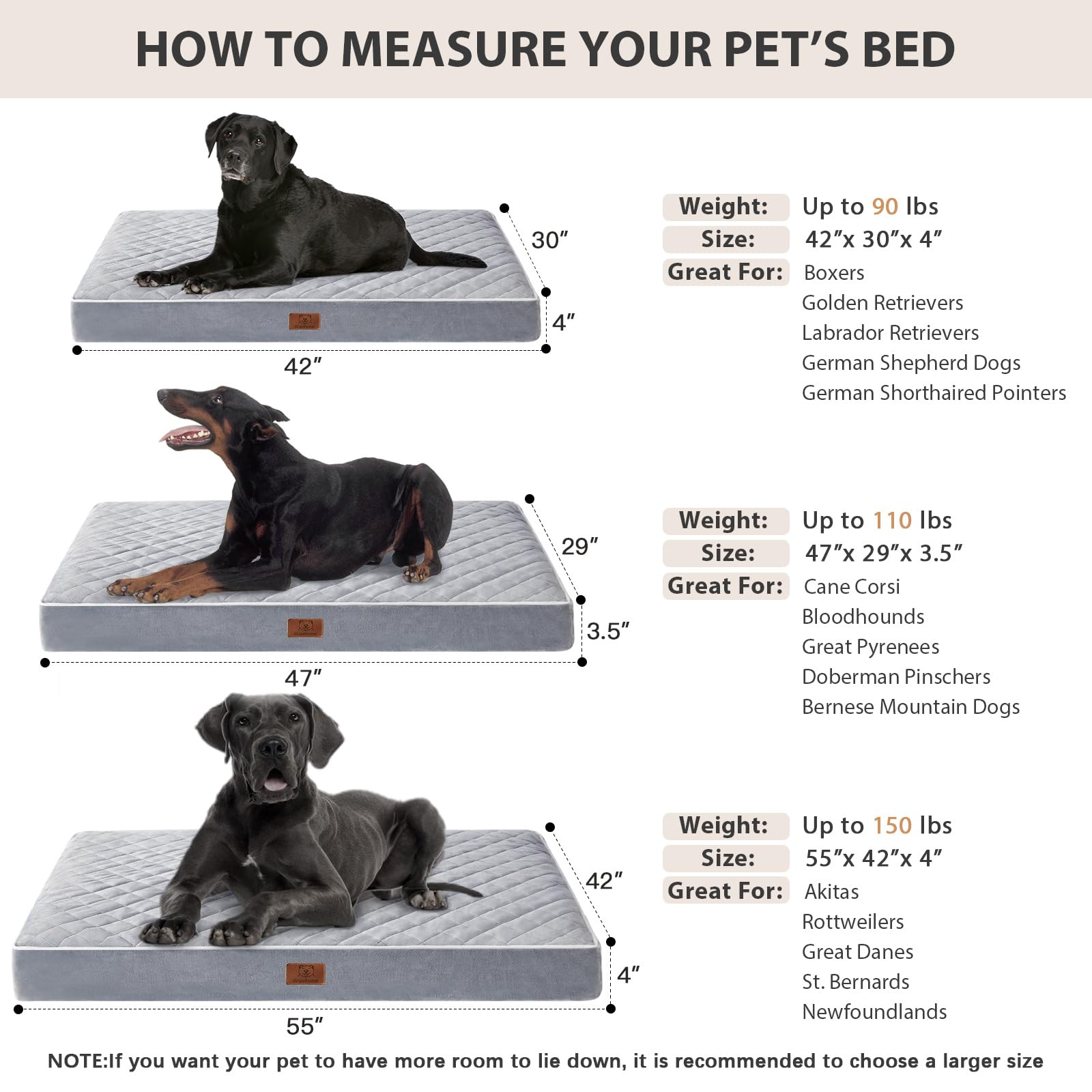 WNPETHOME Orthopedic Waterproof Extra Large Senior. Chosen for real quality, fits naturally into