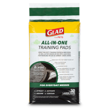Glad for Pets Activated Carbon Disposable Dog Training. Chosen for real quality, fits naturally