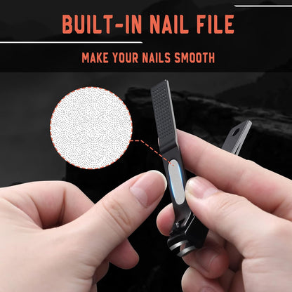 BEZOX Toe Nail Clippers Set of 2 - Stainless Steel Toenails Clippers for Thick Nails for Seniors, Fingernails Clipper for Men and Women - Sharp Nail Cutters and Nail Trimmers